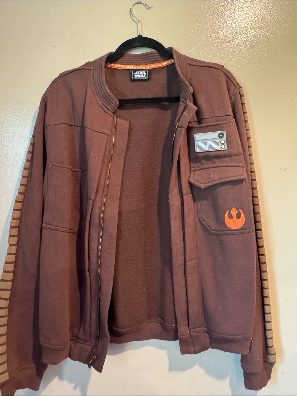 Star Wars Brown Rebel Emblem Bomber Jacket